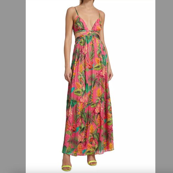 Ramy Brook Tulum Printed Maxi Dress - Picture 1 of 8